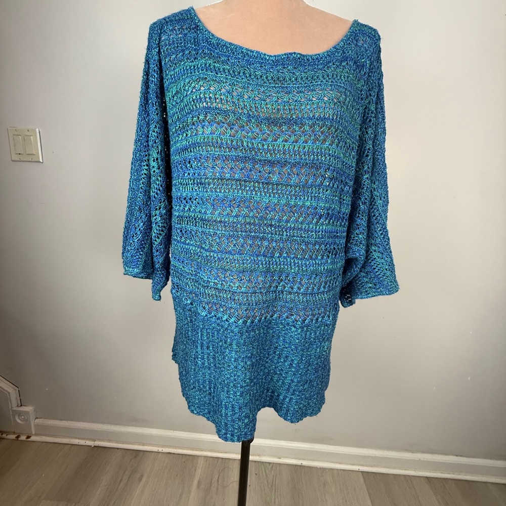 Lane Bryant Vibrant Blue Knit‎ Top